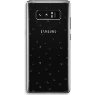 👉 Transparant Samsung Galaxy Note 8 Hoesje (Soft) - Kleine kattenkopjes 7435138836857