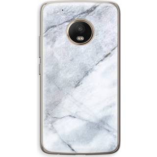 👉 Transparant witte marmer Motorola Moto G5 Hoesje (Soft) - 7439626337376