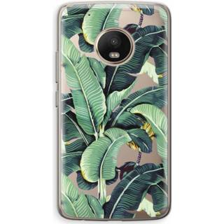 Motorola Moto G5 Plus Hoesje, Soft - Bananenbladeren transparant Transparant Motorola Moto G5 Plus Hoesje (Soft) - Bananenbladeren 7435138870844