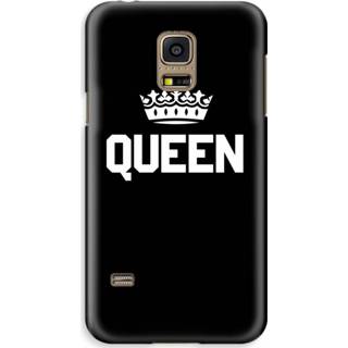 Zwart Samsung Galaxy S5 Mini Volledig Geprint Hoesje (Hard) - Queen 7435138875894