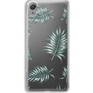👉 Transparant Sony Xperia XA1 Hoesje (Soft) - Simple leaves 7435138881826