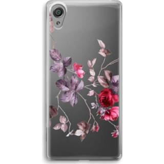 👉 Transparant Sony Xperia XA1 Hoesje (Soft) - Mooie bloemen 7435138882809