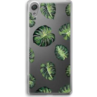 Sony Xperia XA1 Hoesje, Soft - Tropische bladeren transparant Transparant Sony Xperia XA1 Hoesje (Soft) - Tropische bladeren 7435138882892