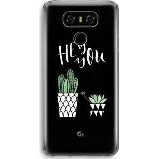 👉 Transparant LG G6 Hoesje (Soft) - Hey you cactus 7435138923977