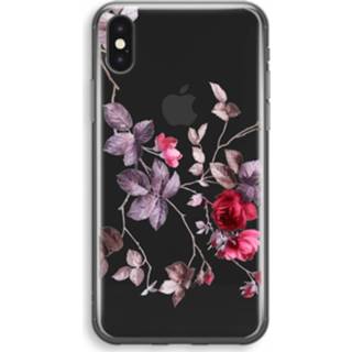 Transparant x IPhone Hoesje (Soft) - Mooie bloemen 7435138932900