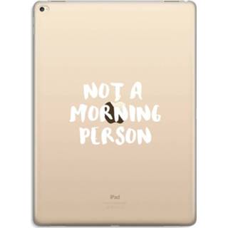👉 Transparant IPad Pro 12,9 inch Hoesje (Soft) - Morning person 7435138953967