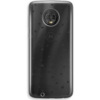 👉 Transparant Motorola Moto G6 Plus Hoesje (Soft) - Kleine kattenkopjes 7435138963904