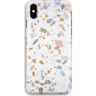 👉 XS zwart IPhone Volledig Geprint Hoesje (Hard) (Glossy) - Terrazzo N°8 7435138974924