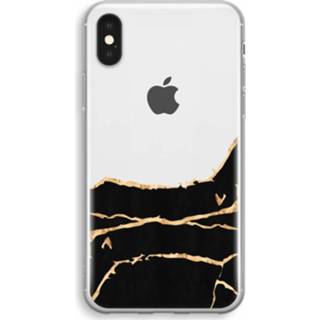 Transparant gouden marmer XS IPhone Max Hoesje (Soft) - 7439626423475