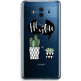 👉 Transparant Huawei Mate 10 Pro Hoesje (Soft) - Hey you cactus 7439626234262