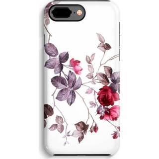 👉 Zwart IPhone 7 Plus Tough Case - Mooie bloemen 7439626253249