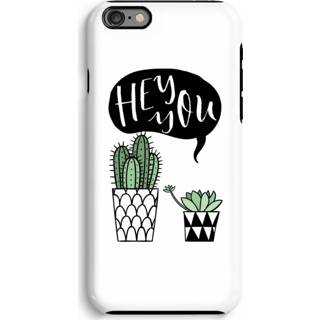 👉 Zwart IPhone 6/6S Plus Tough Case - Hey you cactus 7439626259265