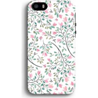 👉 Zwart IPhone 5/ 5S / SE Tough Case - Sierlijke bloemen 7439626271281