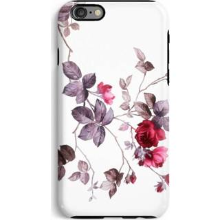 👉 Zwart IPhone 6 / 6s Tough Case - Mooie bloemen 7439626273247