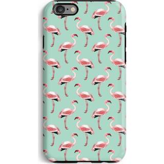 Groen zwart IPhone 6 / 6s Tough Case - Flamingoprint 7439626275289