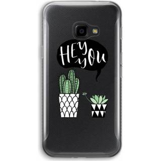 Transparant Samsung Galaxy XCover 4 Hoesje (Soft) - Hey you cactus 7439626329364