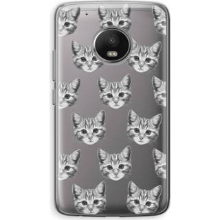 👉 Transparant Motorola Moto G5 Hoesje (Soft) - Kitten 7439626341335