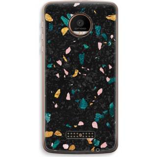 👉 Transparant Motorola Moto Z Force Hoesje (Soft) - Terrazzo N°10 7439626372384