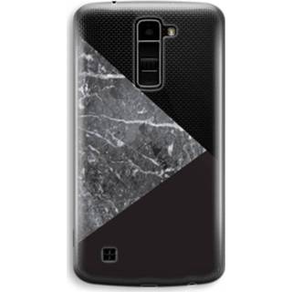 👉 Transparant marmer LG K10 (2016) Hoesje (Soft) - Combinatie 7439626377334