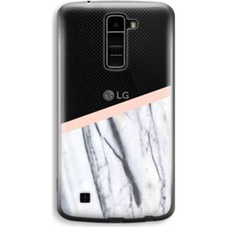 👉 Transparant LG K10 (2016) Hoesje (Soft) - A touch of peach 7439626378331