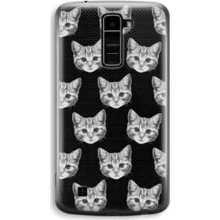 👉 Transparant LG K10 (2016) Hoesje (Soft) - Kitten 7439626381331