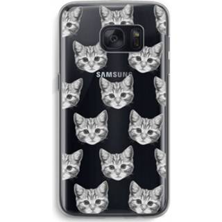 👉 Transparant Samsung Galaxy S7 Hoesje (Soft) - Kitten 7439626416439