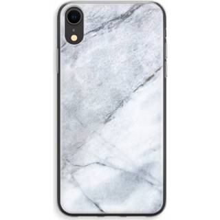 👉 Transparant witte marmer IPhone XR Hoesje (Soft) - 7439626417474