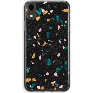 👉 Transparant IPhone XR Hoesje (Soft) - Terrazzo N°10 7439626417481