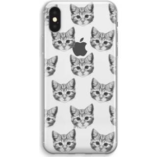 IPhone Max Hoesje, Soft - Kitten transparant XS Transparant XS IPhone Max Hoesje (Soft) - Kitten 7439626426438