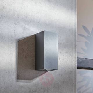 👉 Donkergrijs a++ grijs drukgegoten aluminium Buitenwandspot Lavina, donkergrijs, GU10, 2-lamps
