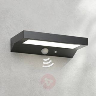 👉 Buiten wandlamp kunststof donkergrijs a+ warmwit LED buitenwandlamp Maresia met sensor