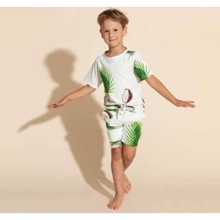 👉 Shirt biologisch katoen wit kinderen Snurk Kids T-shirt Wooden Coconuts-92 (2 jaar) 8719956300660