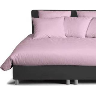 👉 Dekbedovertrek katoen roze Damai Uni Candy Roze-140 x 200/220 cm