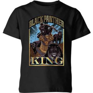 👉 Marvel  Black Panther Homage Kids' T-Shirt - Black - 5-6 Years - Zwart