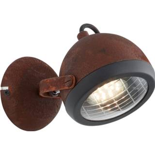 👉 Wandlamp roestbruin glas Relax 1xGU10 max 1x4Watt in