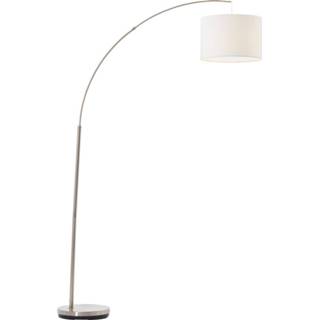 👉 Vloerlamp wit chroom metaal chromechroom Charly 1xE27 max 60Watt in met
