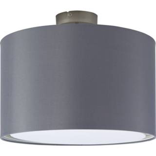 👉 Plafondlamp grijs metaal Charly 1xE27 max 60Watt in