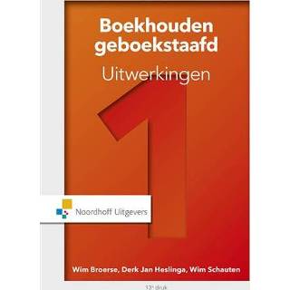 👉 Active broerse Boekhouden geboekstaafd, 1 Uitwerkingen 9789001878481