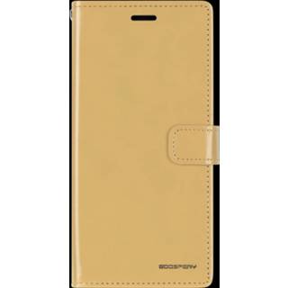 👉 Portemonnee blauw goud active IPhone X/Xs hoes - Blue Moon Diary Wallet Case 8719793038863