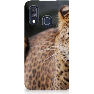 👉 Standcase Samsung Galaxy A40 Uniek Hoesje Luipaard 8720091162167