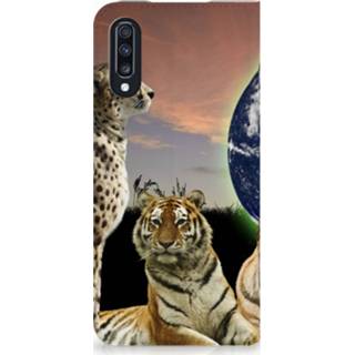 👉 Standcase Samsung Galaxy A70 Hoesje Design Roofdieren 8720091465978