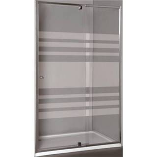 👉 Douchedeur chroom Allibert Priva 97-110x190 cm Gelijnde Glaswand Antikalk 5411747137525