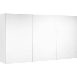 👉 Spiegelkast wit ultra mat Allibert Mira 120x65x18 cm UTE stopcontact 3588560343456 3588560343463