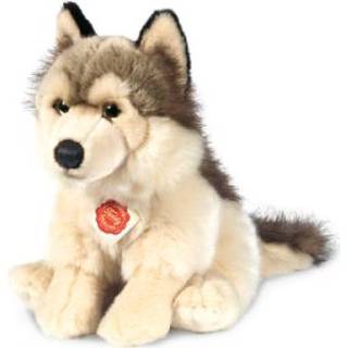 👉 Kleurrijk Teddy HERMANN wolf zittend, 29 cm - 4004510927389