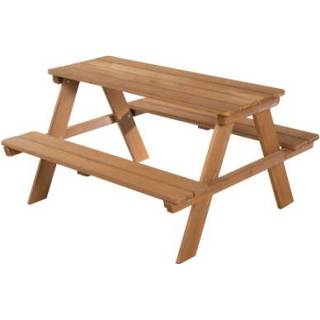 👉 Roba Kinder Picknicktafel for 4 Outdoor Deluxe teak