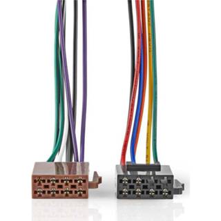 👉 Standaard ISO-Kabel | Radioconnector - 2x autoconnector 0,15 m Meerkleurig 5412810298471