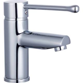 👉 Wastafelmengkraan chroom messing mengkraan zonder waste Active Life opbouw hendel keramisch standaard perlator Wastafel Schutte 4008431242101