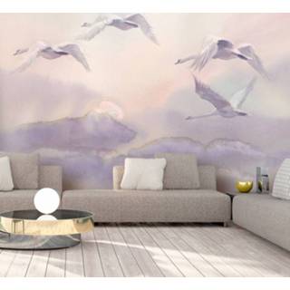 👉 Fotobehang - Flying Swans 5902798530897