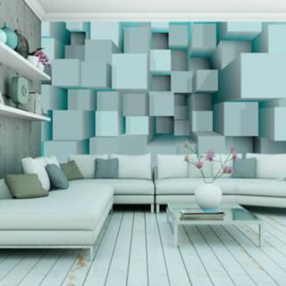 👉 Fotobehang blauw - Blue puzzle 5902798517294