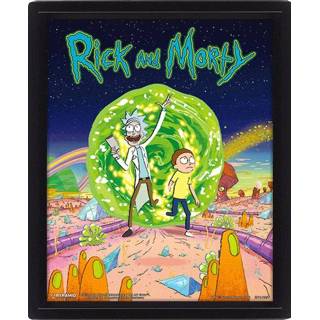 👉 Poster Rick and Morty Framed 3D Lenticular Pack Portal 26 x 20 cm (3) 5051265976291
